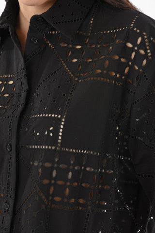 Camicia in Sangallo a Manica Corta