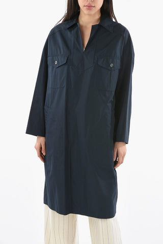 Long Sleeved Tunic Dress With Pockets