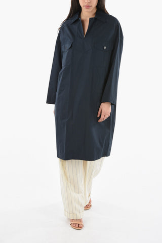 Long Sleeved Tunic Dress With Pockets