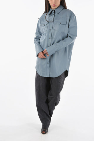 Over Shirt PATRAS in Nappa con Doppio Taschino