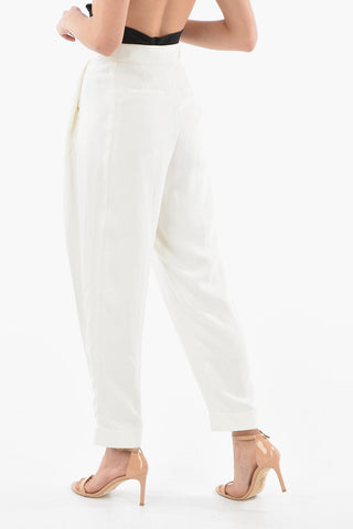 EMPORIO ICON Pantaloni Loose fit a Due pinces con Risvolto alla Caviglia