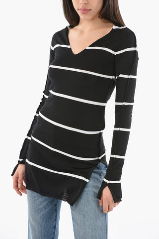 Maglia ICONIC CLASSIC a Righe Awning con Collo a V
