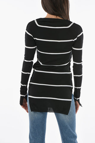 Maglia ICONIC CLASSIC a Righe Awning con Collo a V