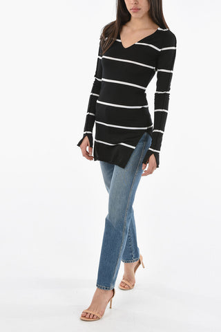 Maglia ICONIC CLASSIC a Righe Awning con Collo a V