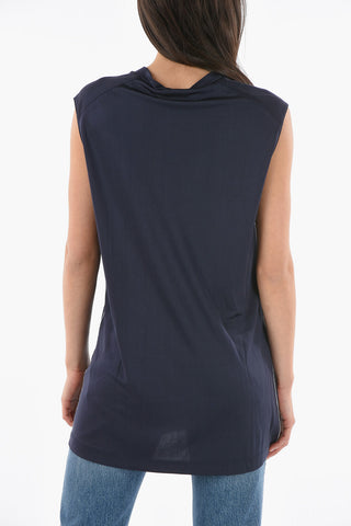 Sleeveless FLUID Viscose Top