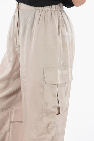Pantaloni Cargo Con Elastico In Vita
