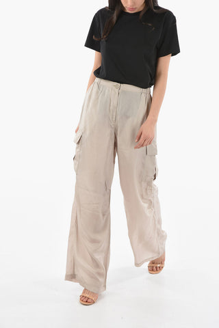 Pantaloni Cargo Con Elastico In Vita