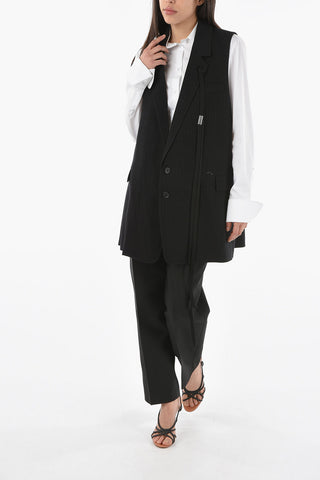 Gilet Gessato BRITT in Lana Vergine Spazzolata
