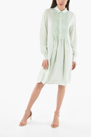 Long Sleeved Silk Shirtdress