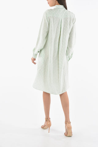 Long Sleeved Silk Shirtdress