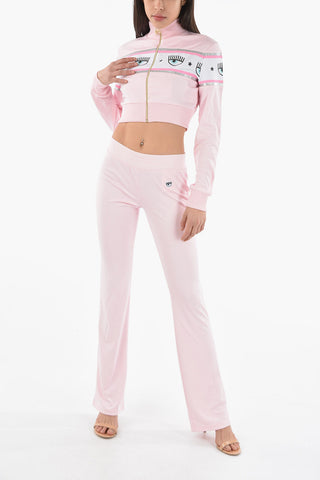 Drawstring Waist Pants and Full Zip Sweatshirt