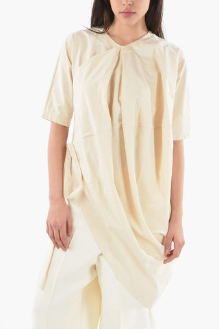 Cotton TARE Asymmetric Wrap Top