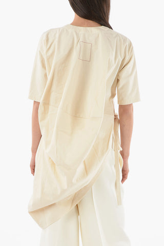 Cotton TARE Asymmetric Wrap Top