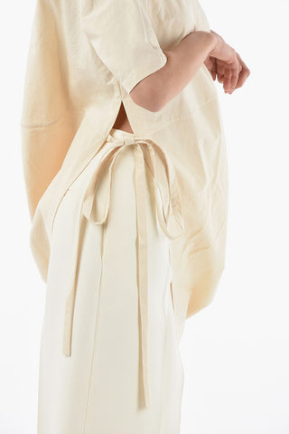 Cotton TARE Asymmetric Wrap Top