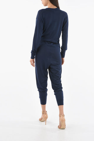 Buttoned Wool Jumpsuit