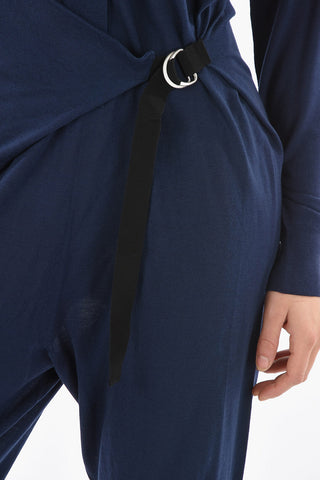 Buttoned Wool Jumpsuit