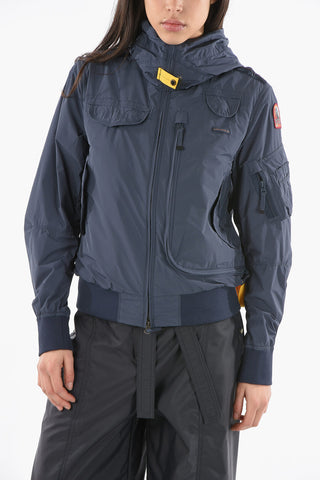 Multipocket Hoodie Bomber with Logo Patch