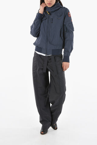 Multipocket Hoodie Bomber with Logo Patch