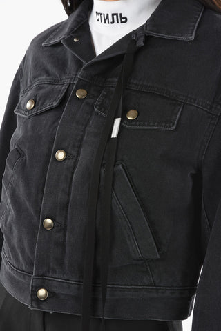 Faded Denim SUZANNE Cropped Jacket