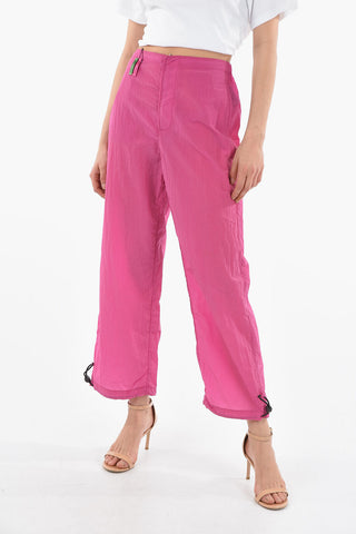 EMPORIO SUSTAINABILITY PROJECT Pantaloni Jogger Crop in Nylon con Coulisse alla Caviglia