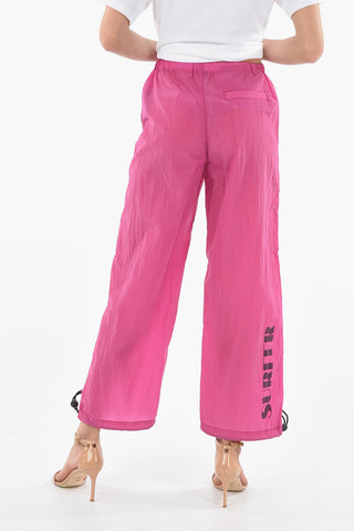 EMPORIO SUSTAINABILITY PROJECT Pantaloni Jogger Crop in Nylon con Coulisse alla Caviglia