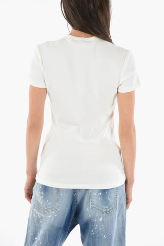 Ribbed Stretch Cotton OW BASIC T-Shirt