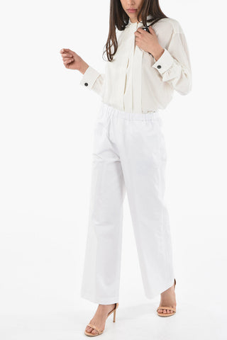 Elastic Waist Wide Fit Pants