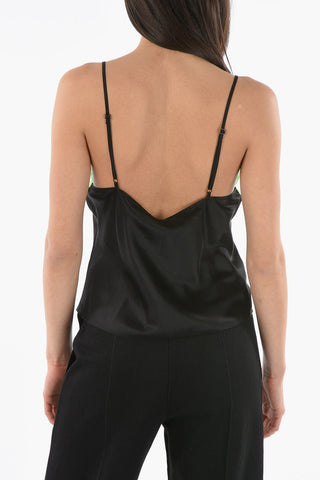 Silk BUTTERFLY Top with Lace Detail