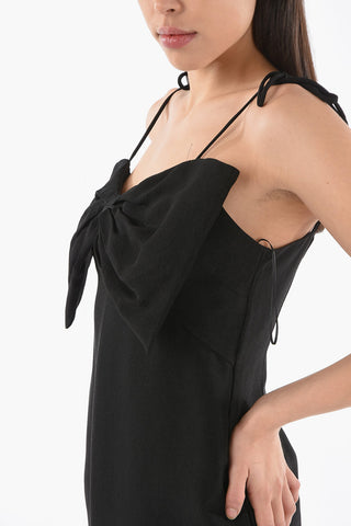 Spaghetti Strap Bodycon Dress With Bow