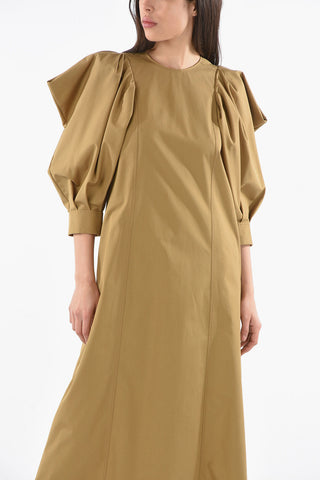 Vestito Lungo Con Maniche Ampie
