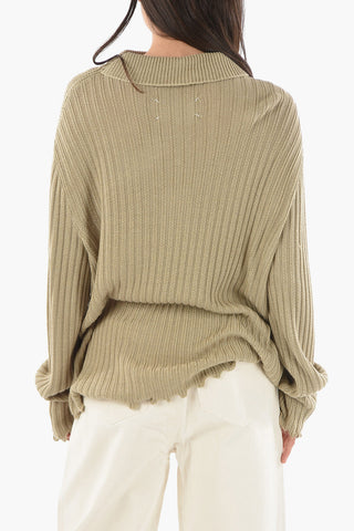 MM1 Maglia in Misto Lana con Zip sulla Spalla