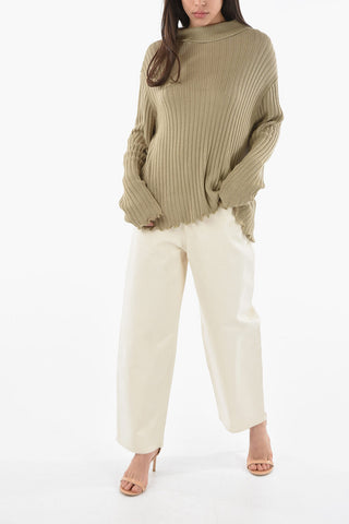 MM1 Maglia in Misto Lana con Zip sulla Spalla