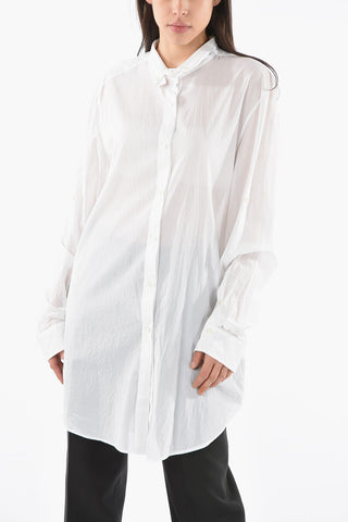 Cotton-poplin CECIEL Button-down Shirt detailed with Laces