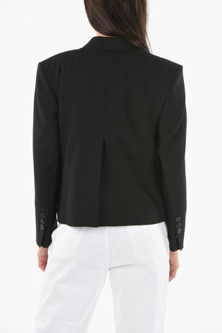 Blazer Crop YASMINE in Misto Lana Vergine