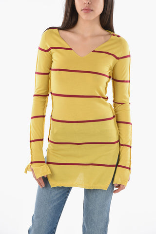 Maglia ICONIC CLASSIC a Righe Awning con Collo a V