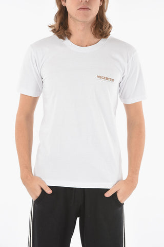Crew Neck MYCELLIUM Cotton T-Shirt