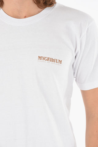 Crew Neck MYCELLIUM Cotton T-Shirt