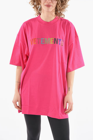 LIMITED EDITION Crystal Logo UNISEX Crew Neck Cotton T-Shirt
