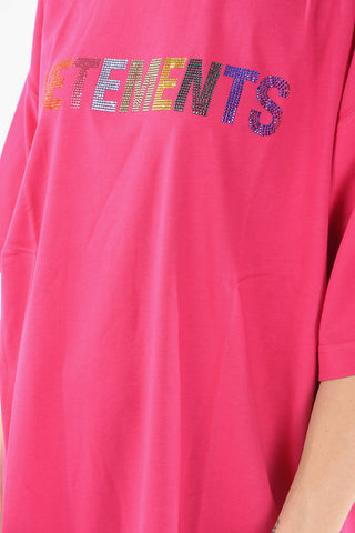LIMITED EDITION Crystal Logo UNISEX Crew Neck Cotton T-Shirt