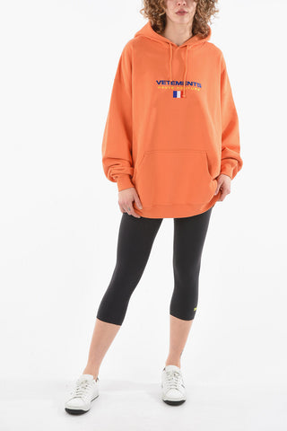 Felpa UNISEX in Cotone HAUTE COUTURE con Cappuccio e Maxitasca