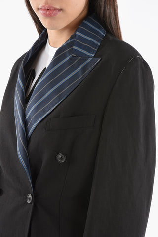 MM10 Linen and Viscose UNISEX Double Breasted Blazer