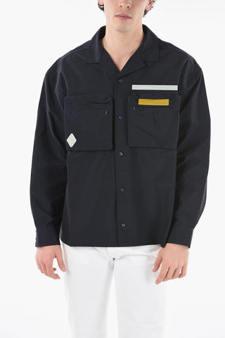 Nylon Over Shirt with Double Breast-Pockets
