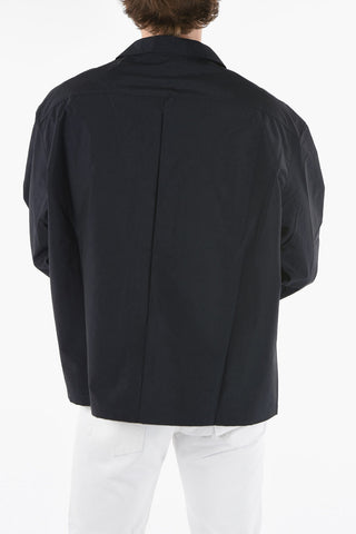 Nylon Over Shirt with Double Breast-Pockets