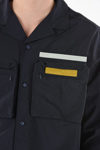 Nylon Over Shirt with Double Breast-Pockets