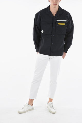 Nylon Over Shirt with Double Breast-Pockets