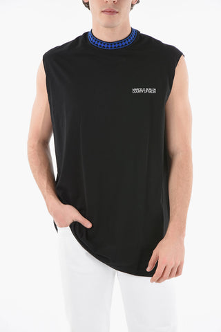 Canottiera CROSS COLLAR in Cotone con Logo