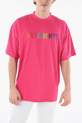LIMITED EDITION Crystal Logo UNISEX Crew Neck Cotton T-Shirt