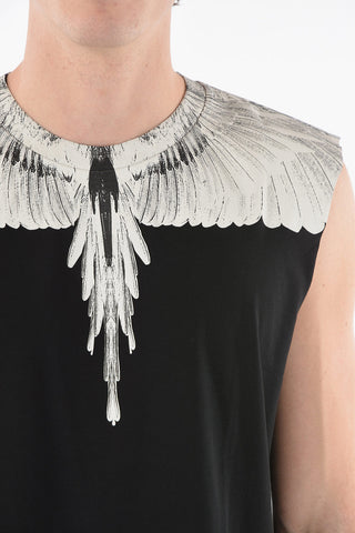 Crew Neck WING Printed Tank Top