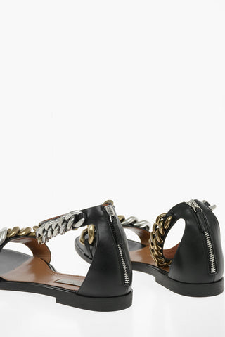 Vegan-leather FALABELLA Sandals with Chain embellishments