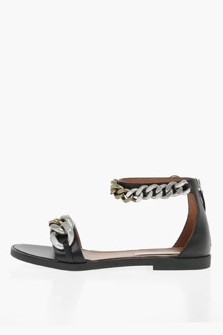 Vegan-leather FALABELLA Sandals with Chain embellishments